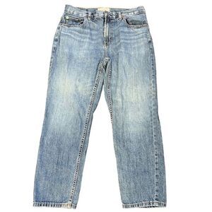 Everlane‎ Relaxed Jean Womens Sz 29 Medium Wash Straight Mom Preppy Minimalist
